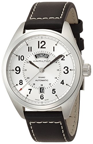 Hamilton Herren Analog Automatik Uhr mit Leder Armband H70505753