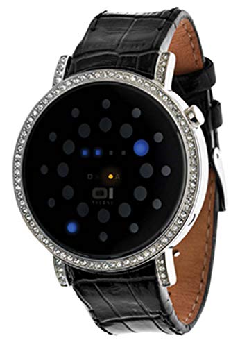 The ONE Unisex Binär Quarz Uhr mit Leder Armband ORS502B1