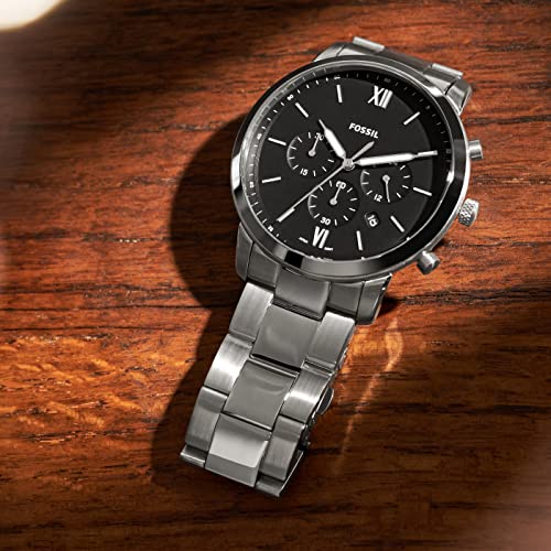 Fossil Herren Chronograph Quarz Uhr mit Edelstahl Armband FS5384 - 3