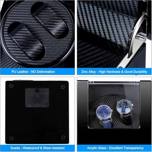 Kalawen Watch Winder Mute für 2 Uhren - 7