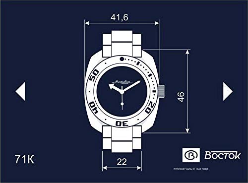 Vostok Wostok Amphibian Russisches Militär Military Taucheruhr 200m Automatik 2416/710640 Russische Mechanische Uhr aus Russland - 3