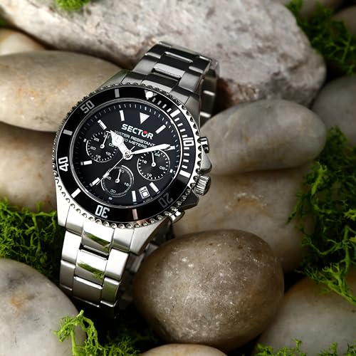 Sector No Limits Herren Analog Quartz Uhr mit Stainless Steel Armband R3273661009 - 5