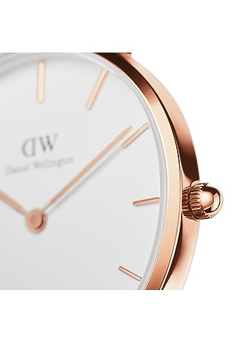 Daniel Wellington Petite Melrose, Roségold/Roségold Uhr, 28mm, Mesh, für Damen - 5