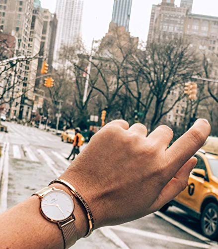 Daniel Wellington Petite Melrose, Roségold/Roségold Uhr, 28mm, Mesh, für Damen - 8