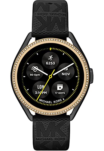 Michael Kors Damen Gen 5E MKGO Touchscreen Smartwatch mit Lautsprecher, Herzfrequenz, GPS, NFC und Smartphone Benachrichtigungen