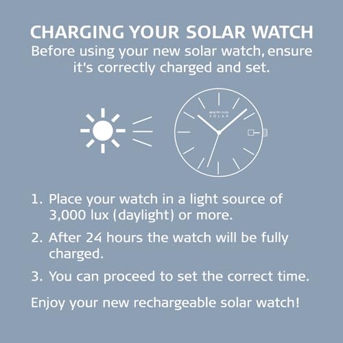 BERING Herren Analog Solar Collection Armbanduhr mit Edelstahl Armband und Saphirglas 16433-377 - 4