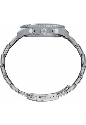 BREIL Men’s SAIL Watch Collection Mono-Colour Black dial Chrono Quartz Movement and Steel Silver Bracelet EW0485 - 2