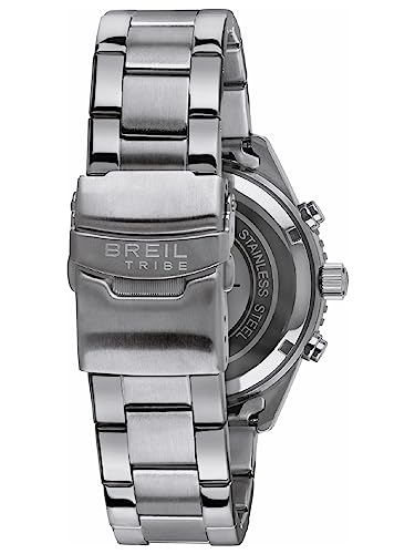 BREIL Men’s SAIL Watch Collection Mono-Colour Black dial Chrono Quartz Movement and Steel Silver Bracelet EW0485 - 4