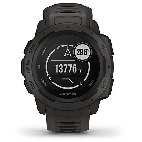 Garmin Instinct – wasserdichte GPS-Smartwatch mit Sport-/Fitnessfunktionen und bis zu 14 Tagen Akkulaufzeit. Herzfrequenzmessung am Handgelenk, Fitness Tracker und Smartphone Benachrichtigungen - 3