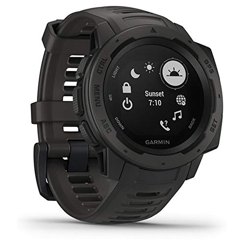 Garmin Instinct – wasserdichte GPS-Smartwatch mit Sport-/Fitnessfunktionen und bis zu 14 Tagen Akkulaufzeit. Herzfrequenzmessung am Handgelenk, Fitness Tracker und Smartphone Benachrichtigungen - 4