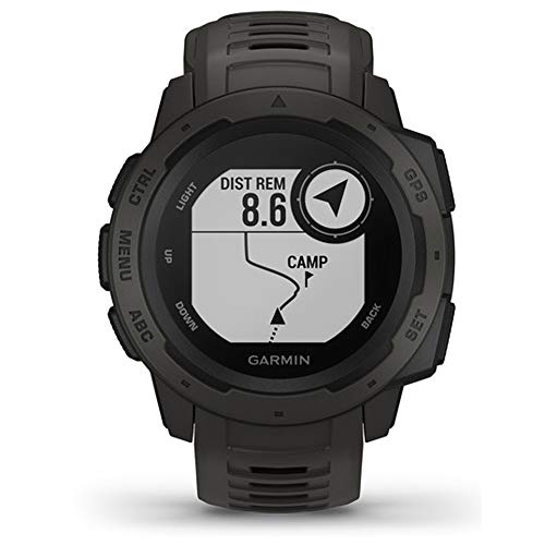 Garmin Instinct – wasserdichte GPS-Smartwatch mit Sport-/Fitnessfunktionen und bis zu 14 Tagen Akkulaufzeit. Herzfrequenzmessung am Handgelenk, Fitness Tracker und Smartphone Benachrichtigungen - 5