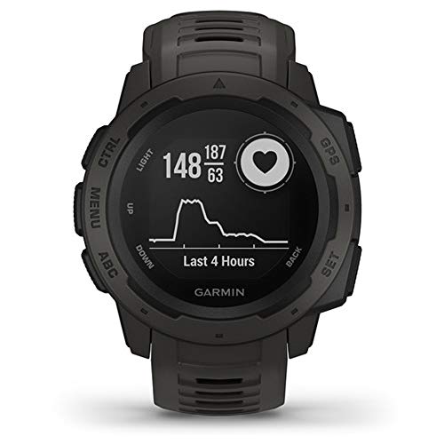 Garmin Instinct – wasserdichte GPS-Smartwatch mit Sport-/Fitnessfunktionen und bis zu 14 Tagen Akkulaufzeit. Herzfrequenzmessung am Handgelenk, Fitness Tracker und Smartphone Benachrichtigungen - 7