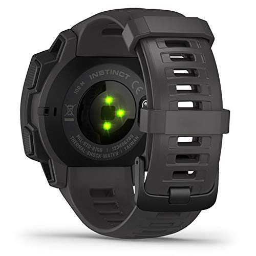 Garmin Instinct – wasserdichte GPS-Smartwatch mit Sport-/Fitnessfunktionen und bis zu 14 Tagen Akkulaufzeit. Herzfrequenzmessung am Handgelenk, Fitness Tracker und Smartphone Benachrichtigungen - 8